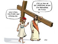 Dessin apologétique - Jésus face aux laïcards