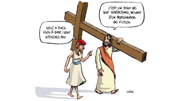 Dessin apologétique - Jésus face aux laïcards